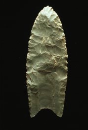 Clovis stone spear point